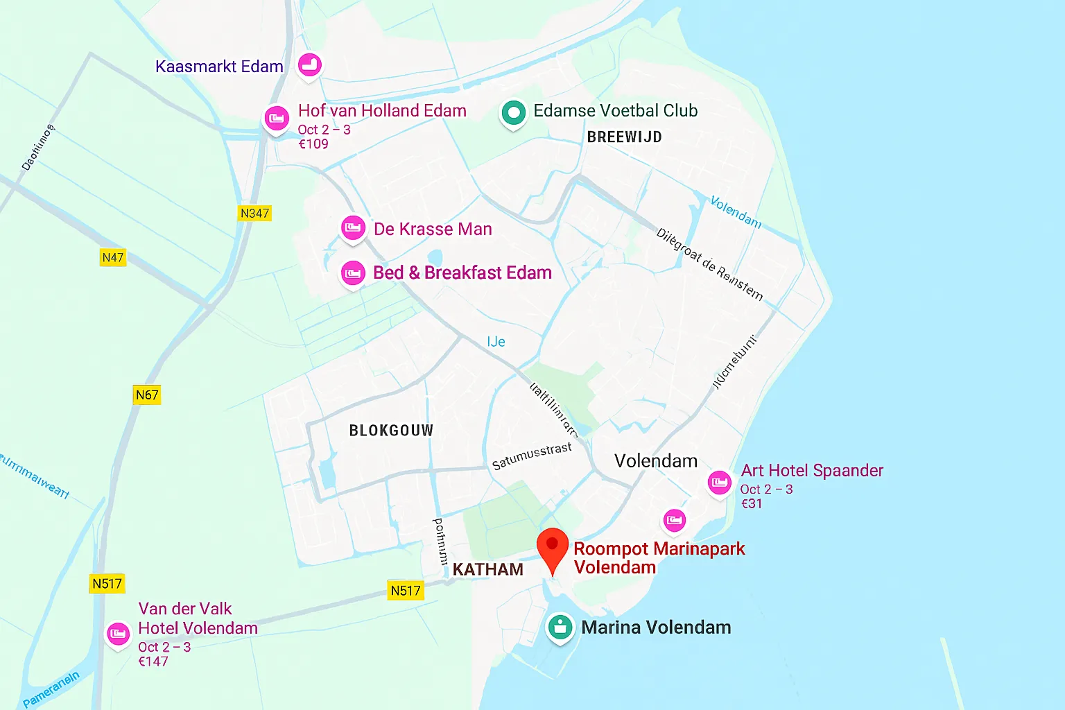 Lageplan MarinaPark Volendam