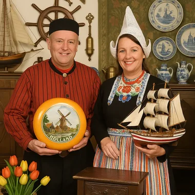 Traditional Volendam costume photo experience