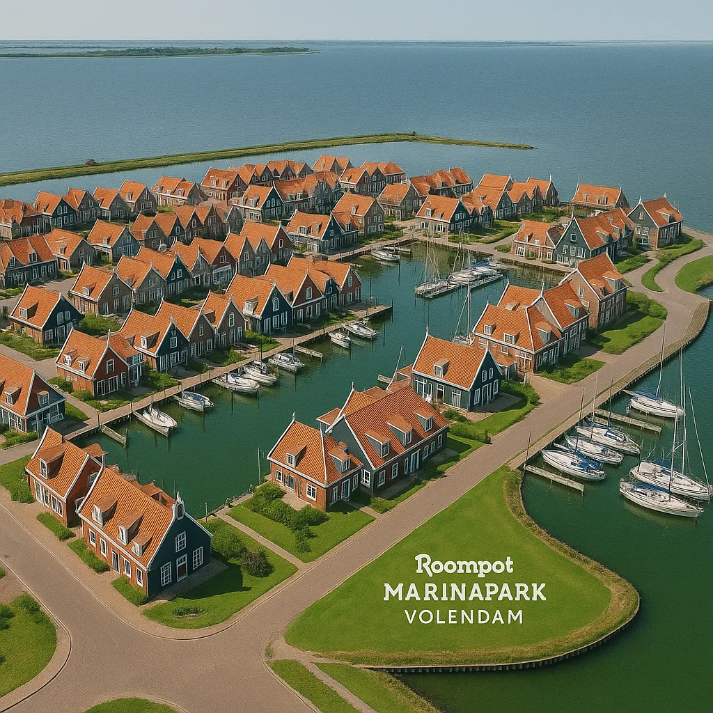 Luchtfoto Roompot MarinaPark Volendam